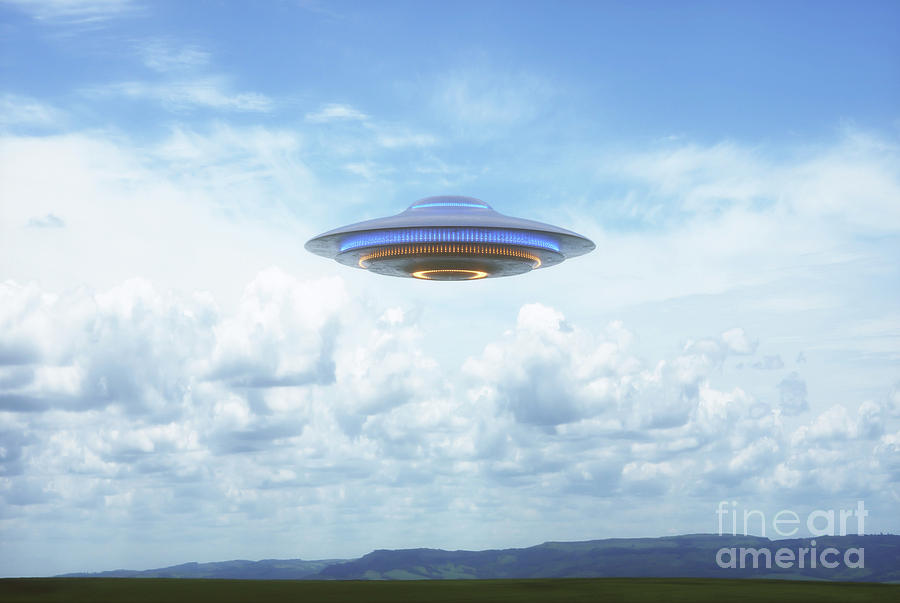 Ufo In The Sky #4 Photograph by Ktsdesign/science Photo Library