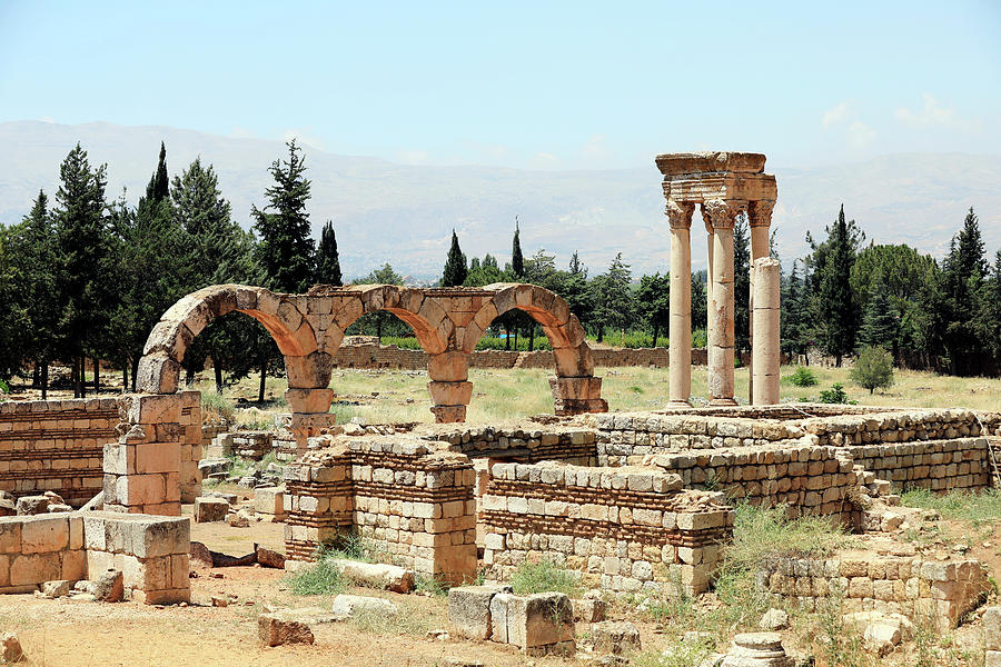 Umayyad City Ruins in Anjar Photograph by Jamal Saidi - Fine Art America