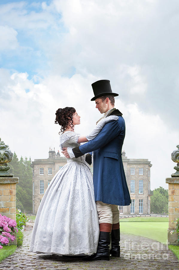 Victorian Couple In The Garden Photograph by Lee Avison - Fine Art America