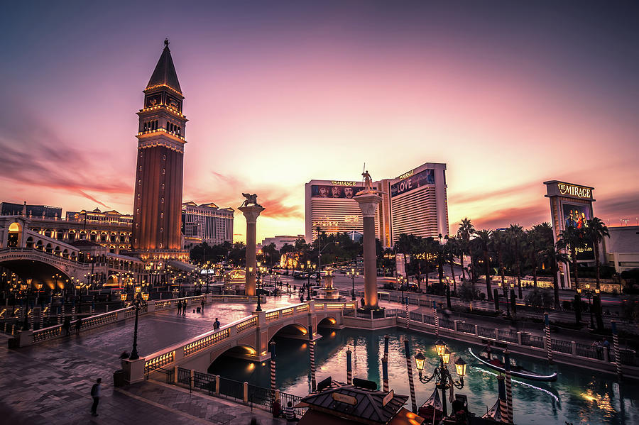 View of The Venetian Hotel Resort and Casino #4 Photograph by Alex Grichenko