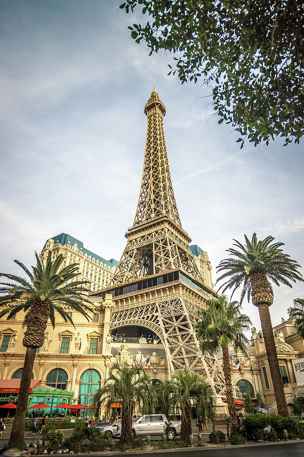 View on the replica of Eiffel Tower at Paris Hotel   #4 Photograph by Alex Grichenko