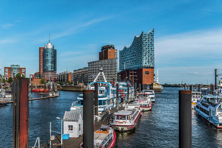View To The Elbphilharmonie In Hamburg, North Germany, Germany #4 Photograph by Arnt Haug