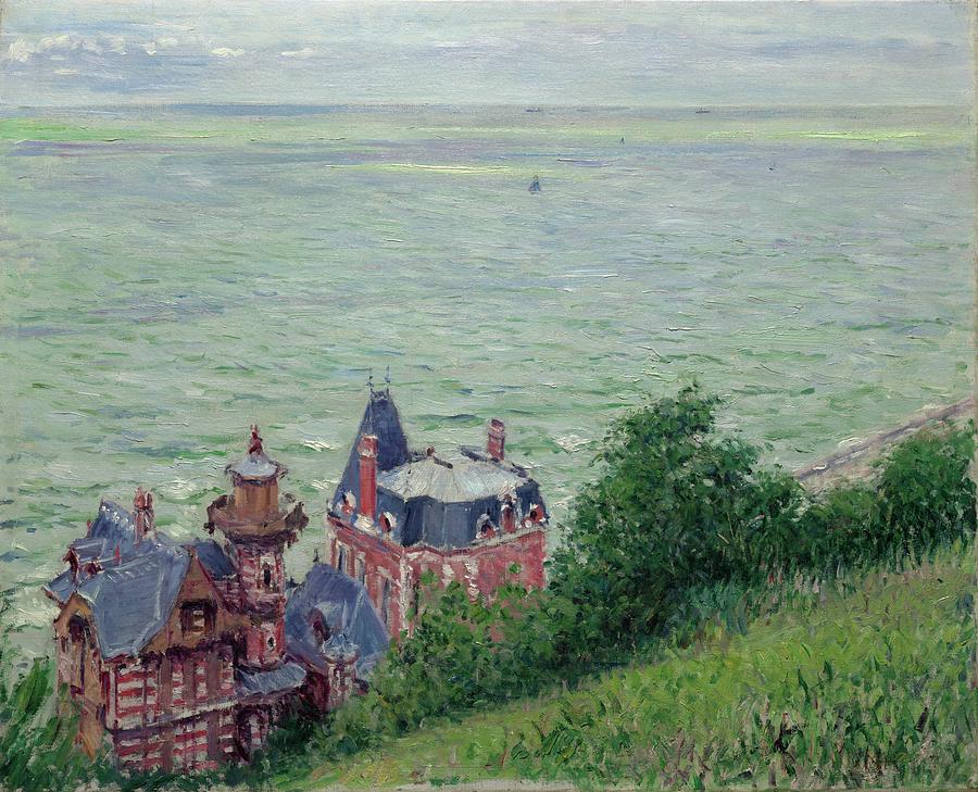 Villas At Trouville Painting by Gustave Caillebotte Villas At Trouville Painting by Gustave Caillebotte
