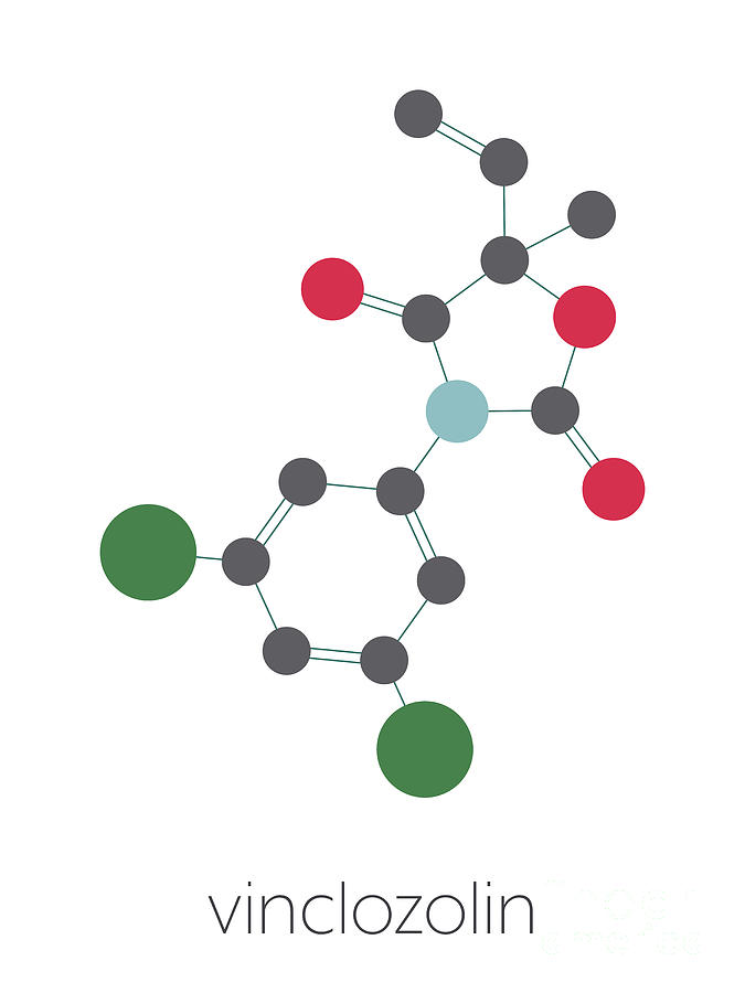 Vinclozolin Fungicide Molecule Photograph By Molekuul Science Photo 