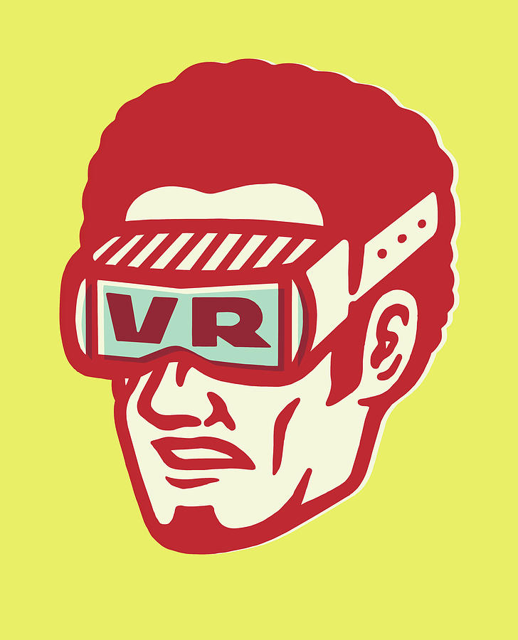 Goggle Drawing - Virtual Reality Goggles #4 by CSA Images
