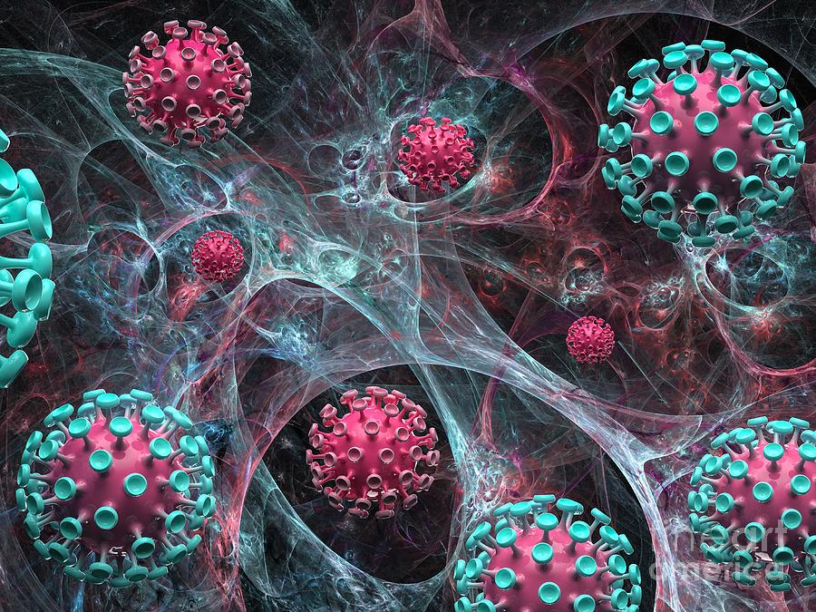 Virus Capsid Scene Photograph By Laguna Design/science Photo Library ...