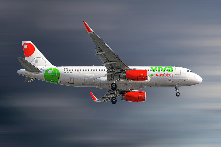 Airbus Mixed Media - VivaAerobus Airbus A320-232 by Smart Aviation Airbus Mixed Media - VivaAerobus Airbus A320-232 by Smart Aviation