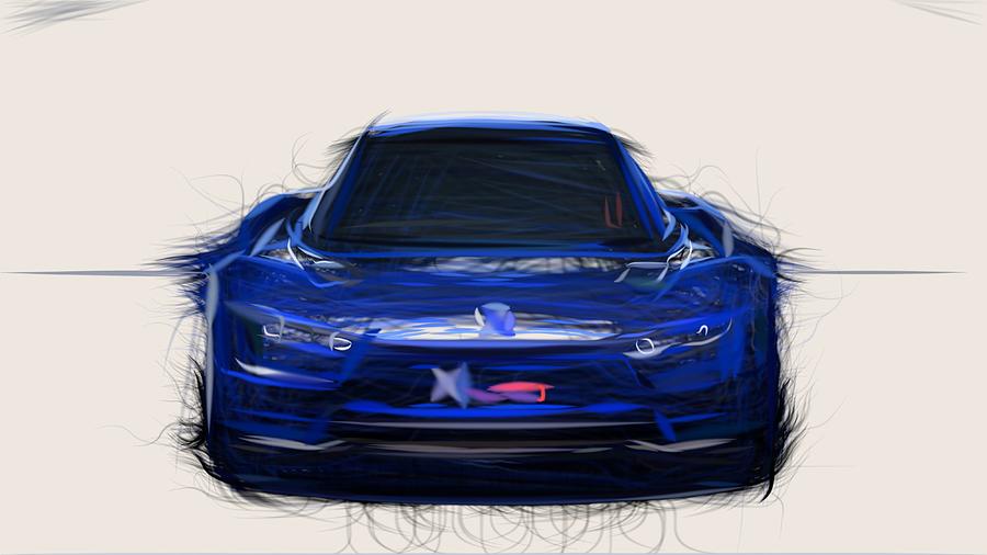 Volkswagen XL Sport Drawing #5 Digital Art by CarsToon Concept