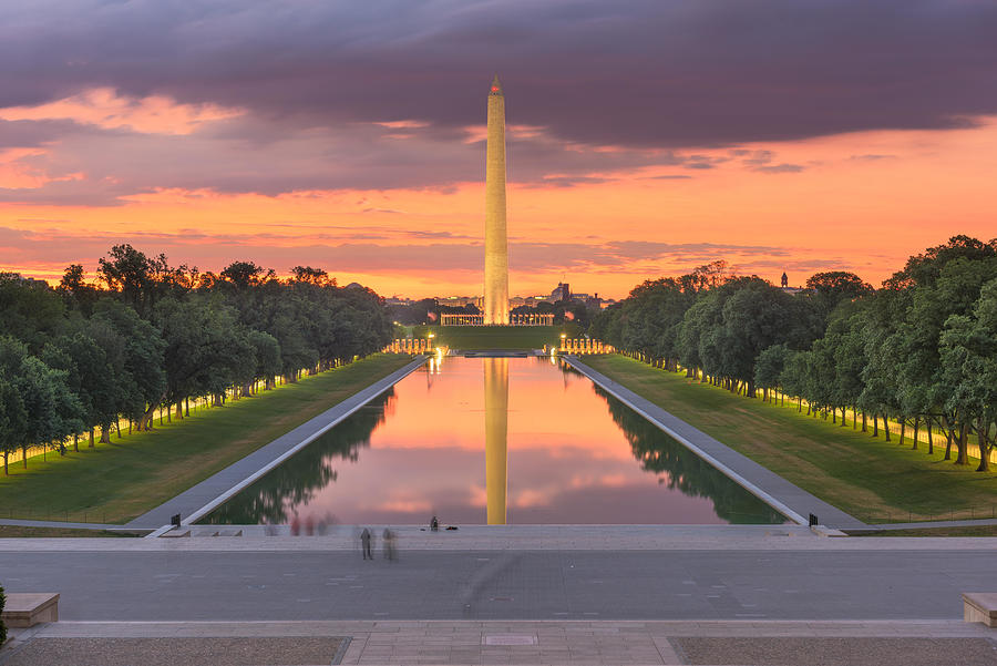 Architecture Photograph - Washington Monument On The Reflecting #4 by Sean Pavone