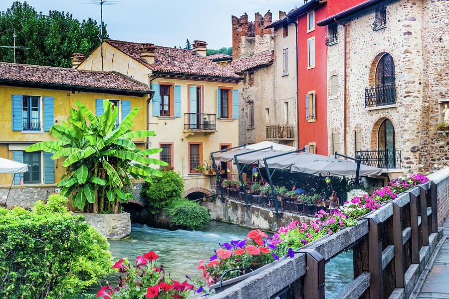 Waters and ancient buildings of Italian medieval village #4 Photograph by Vivida Photo PC