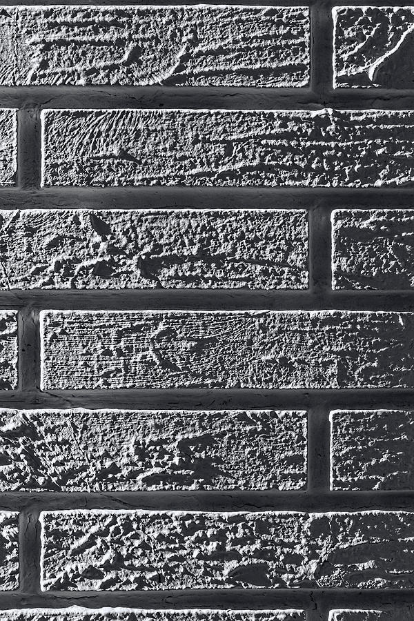 White Painted Brick Wall #4 Photograph by Robert Ullmann