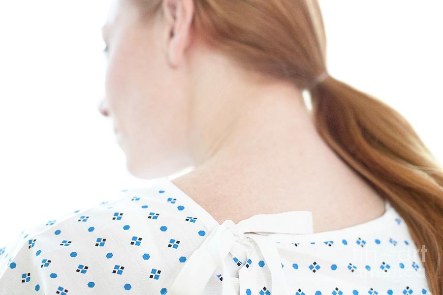 Woman In Hospital Gown Photograph by Science Photo Library - Fine Art