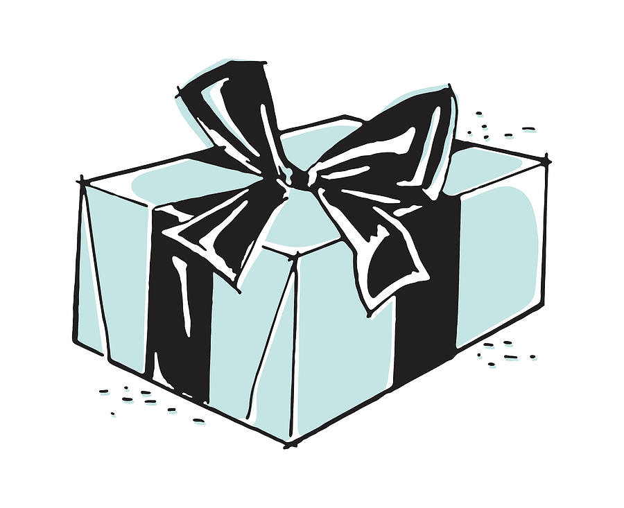 Sketch of a wrapped gift box  free image by rawpixel.com / Noon