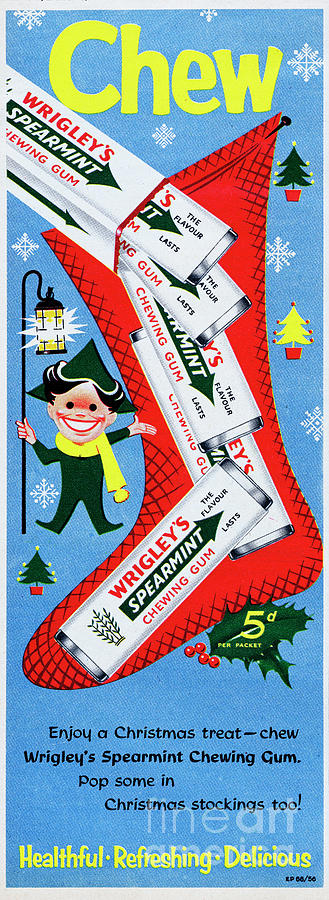 Elf Photograph - Wrigleys Spearmint Chewing Gum #4 by Picture Post