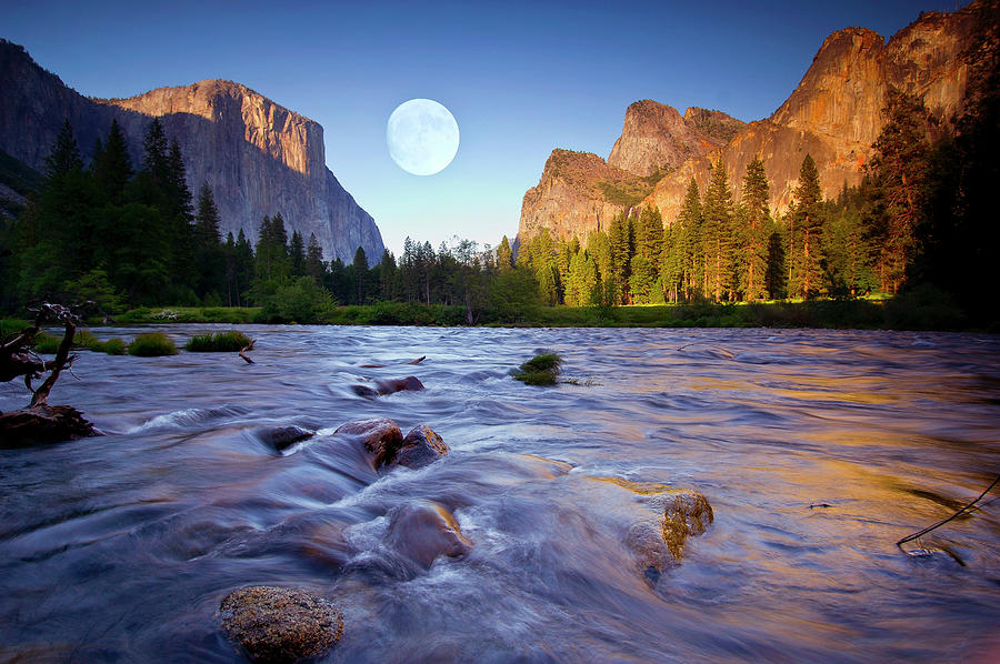 Yosemite National Park #4 Digital Art by Heeb Photos