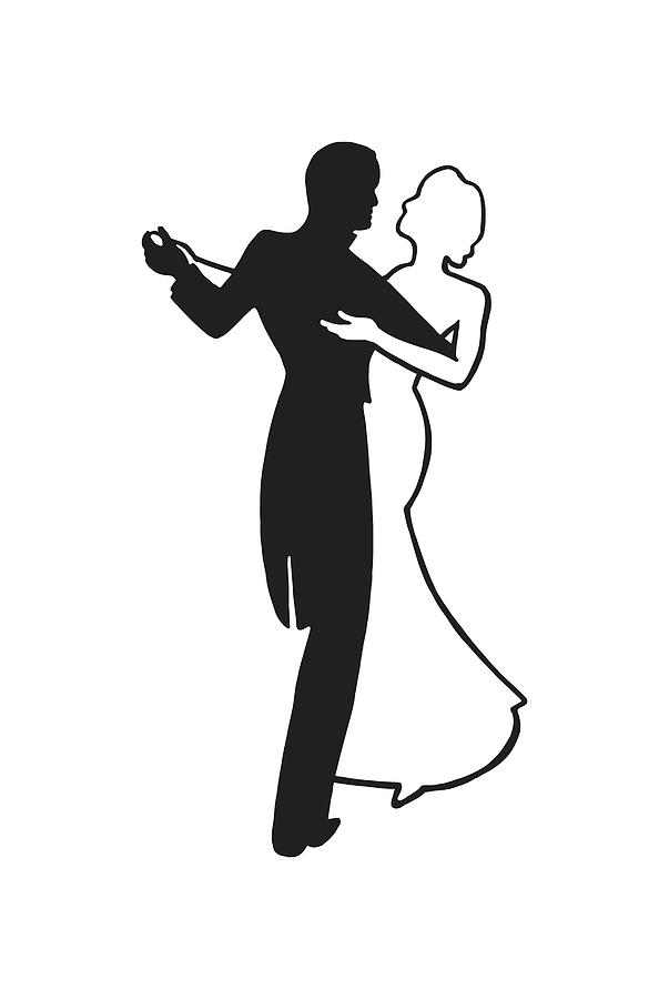 Couple Dancing Drawing by CSA Images - Fine Art America