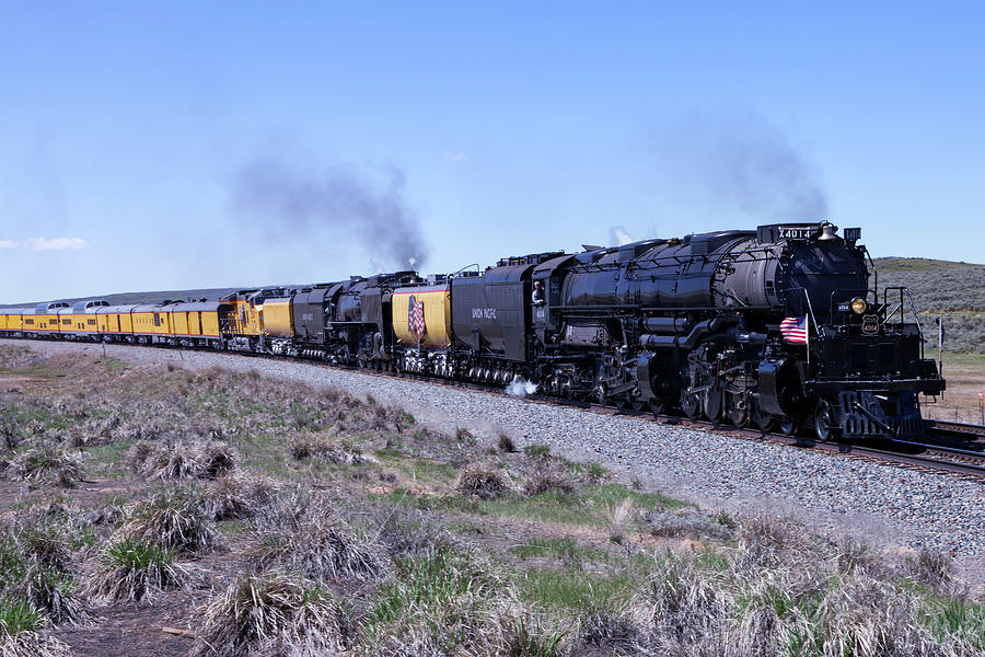 4014 and 844 Steam Locomotive Double Header Photograph by Rick Pisio