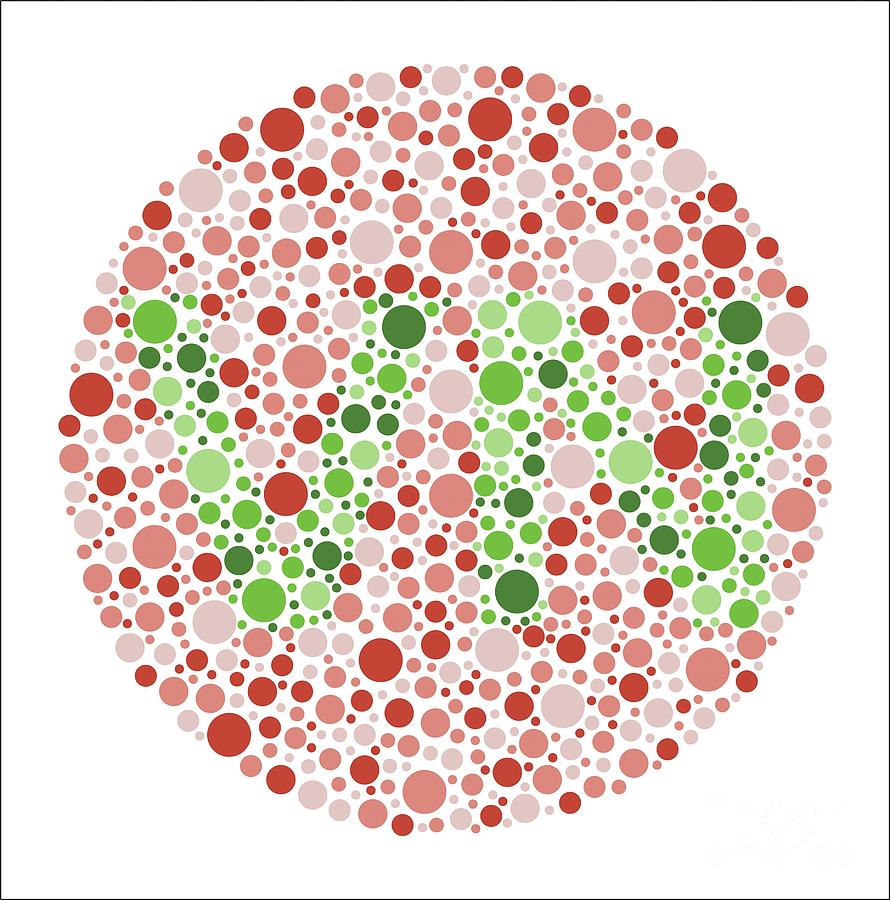 Colour Blindness Test Chart Photograph by Chongqing Tumi Technology Ltd ...