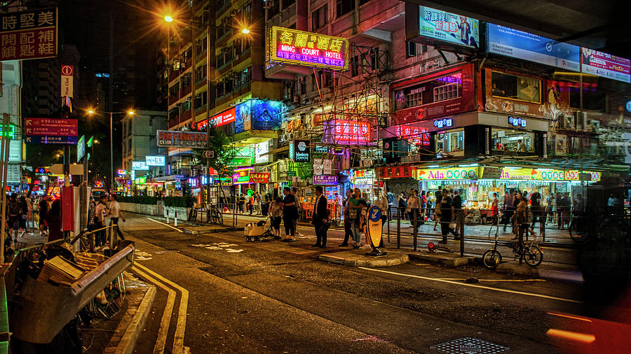 4090- Hong Kong Street Photograph by David Lange - Fine Art America