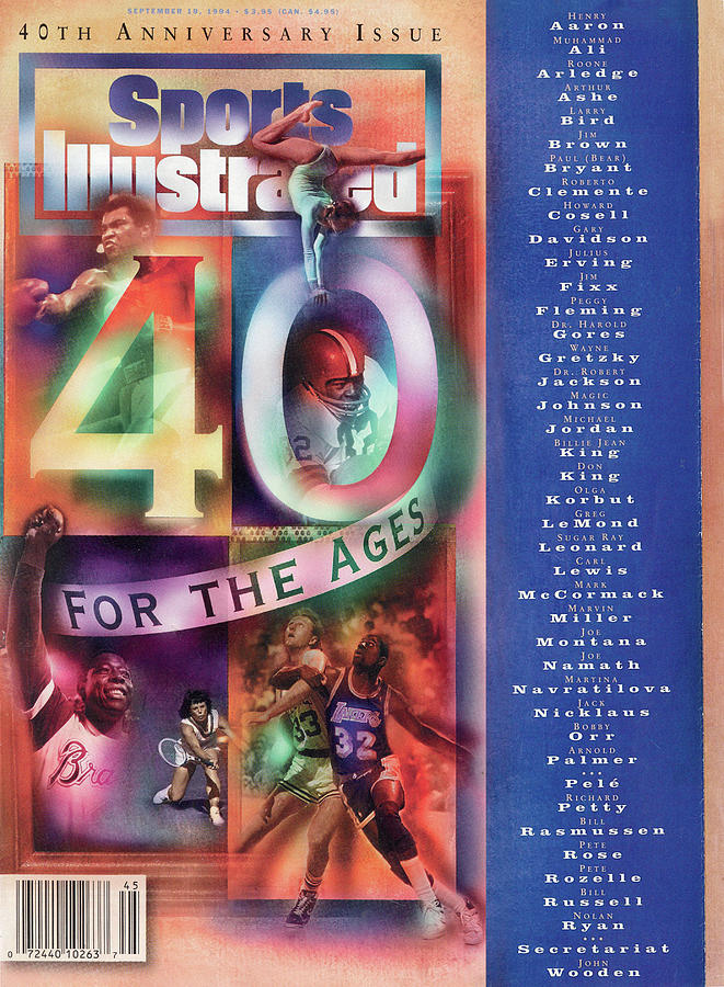 40th Anniversary Issue... Sports Illustrated Cover Photograph by Sports Illustrated