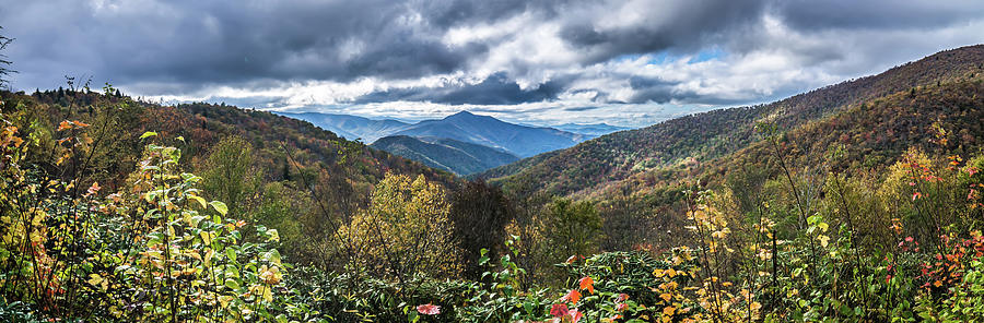 Blue Ridge And Smoky Mountains Changing Color In Fall #41 Photograph by Alex Grichenko