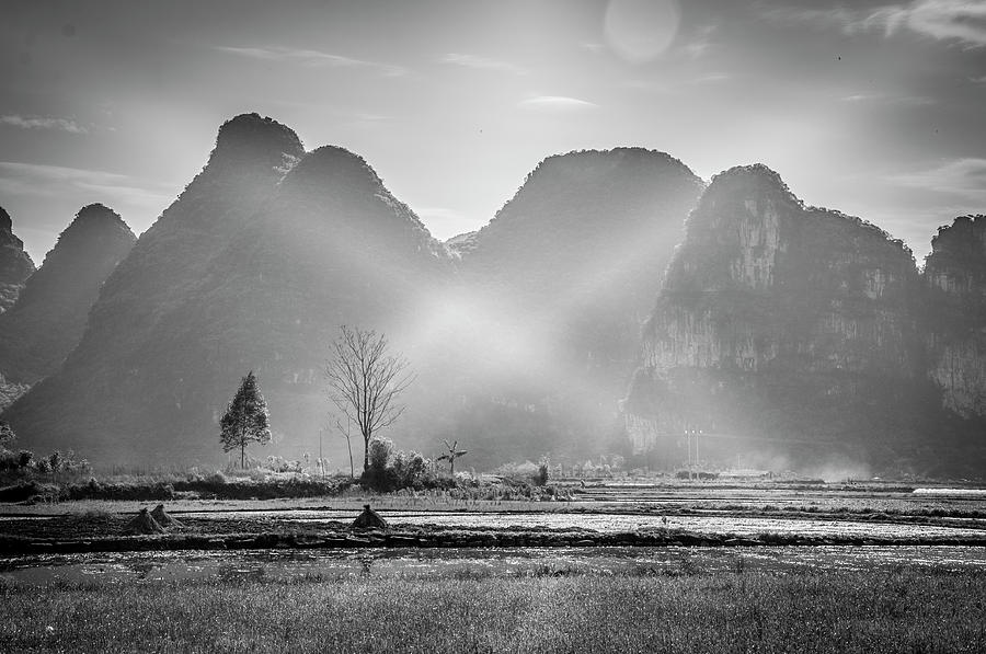 The mountains and countryside scenery in spring #41 Photograph by Carl Ning