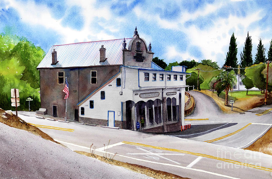 #411 Penryn Post Office #411 Painting by William Lum