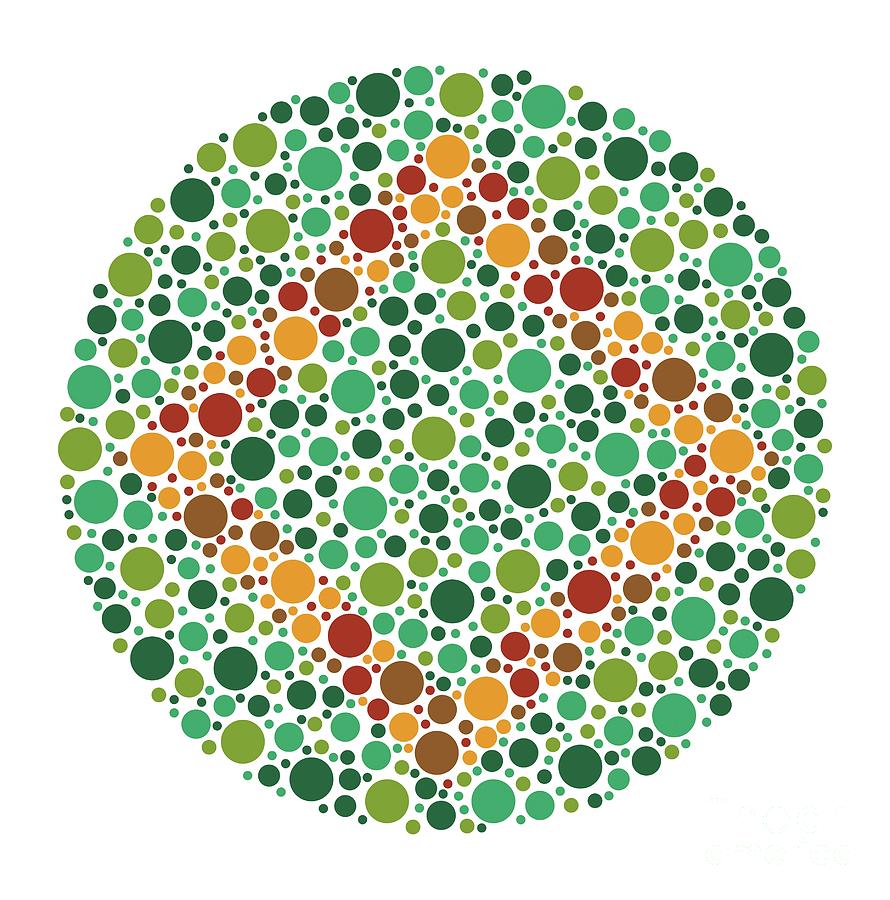 Colour Blindness Test Chart Photograph by Chongqing Tumi Technology Ltd ...