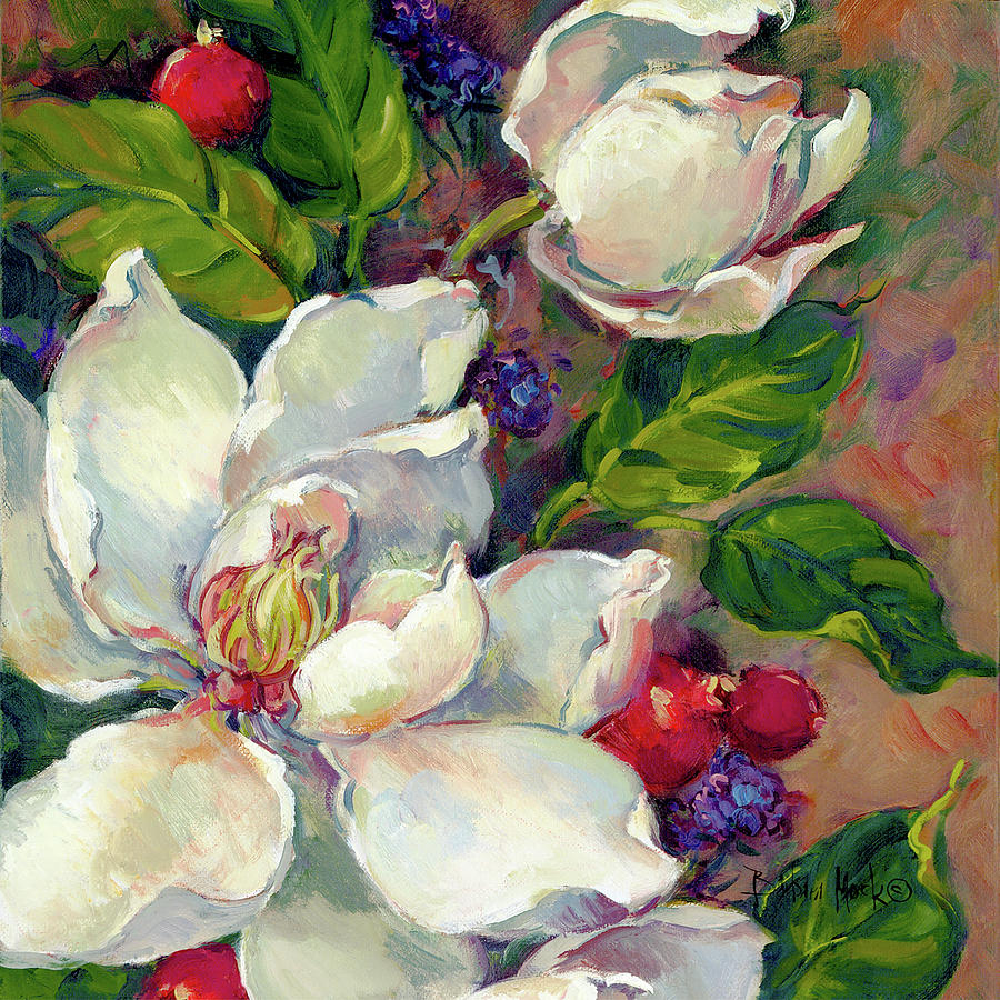 4192 Magnolia Squsre 1 Painting by Barbara Mock - Fine Art America