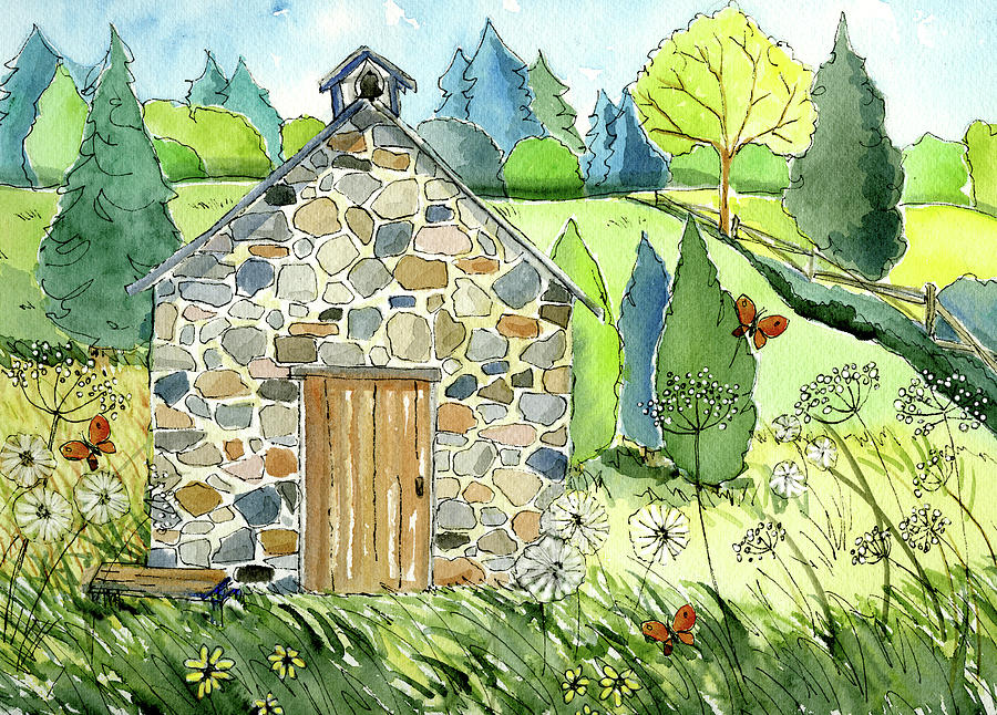 Old Schoolhouse Painting - 41n School House1 by Jennifer Zsolt