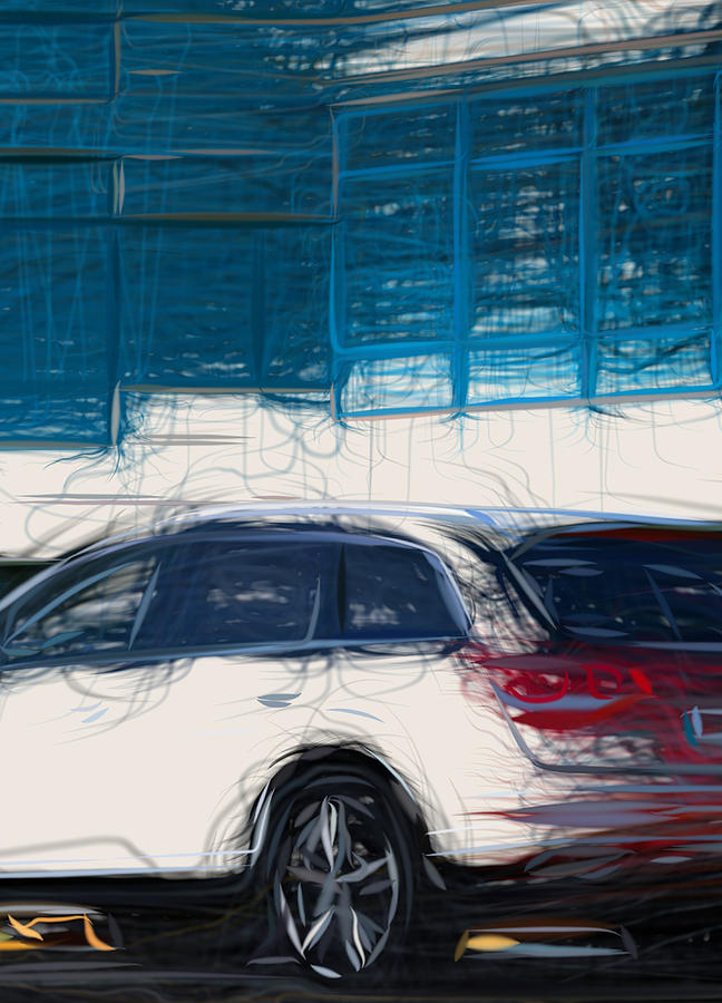 Audi Q7 Drawing Digital Art