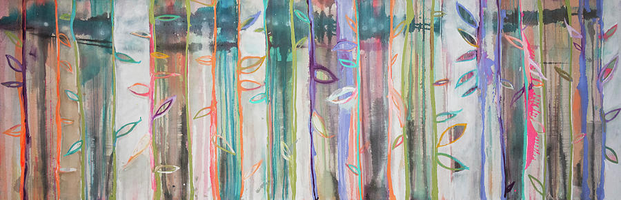 Nature Painting - 4291 Coloured Bamboo by Zwart