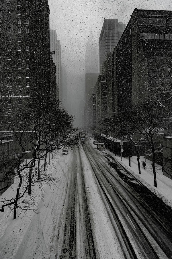 42nd Street Snow Storm Photograph