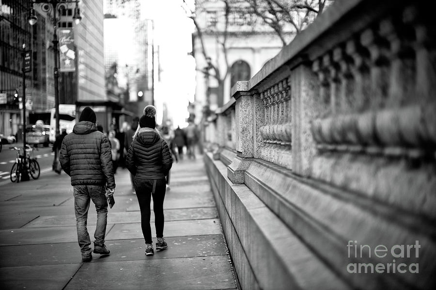 42nd Street Walk in New York City Photograph by John Rizzuto