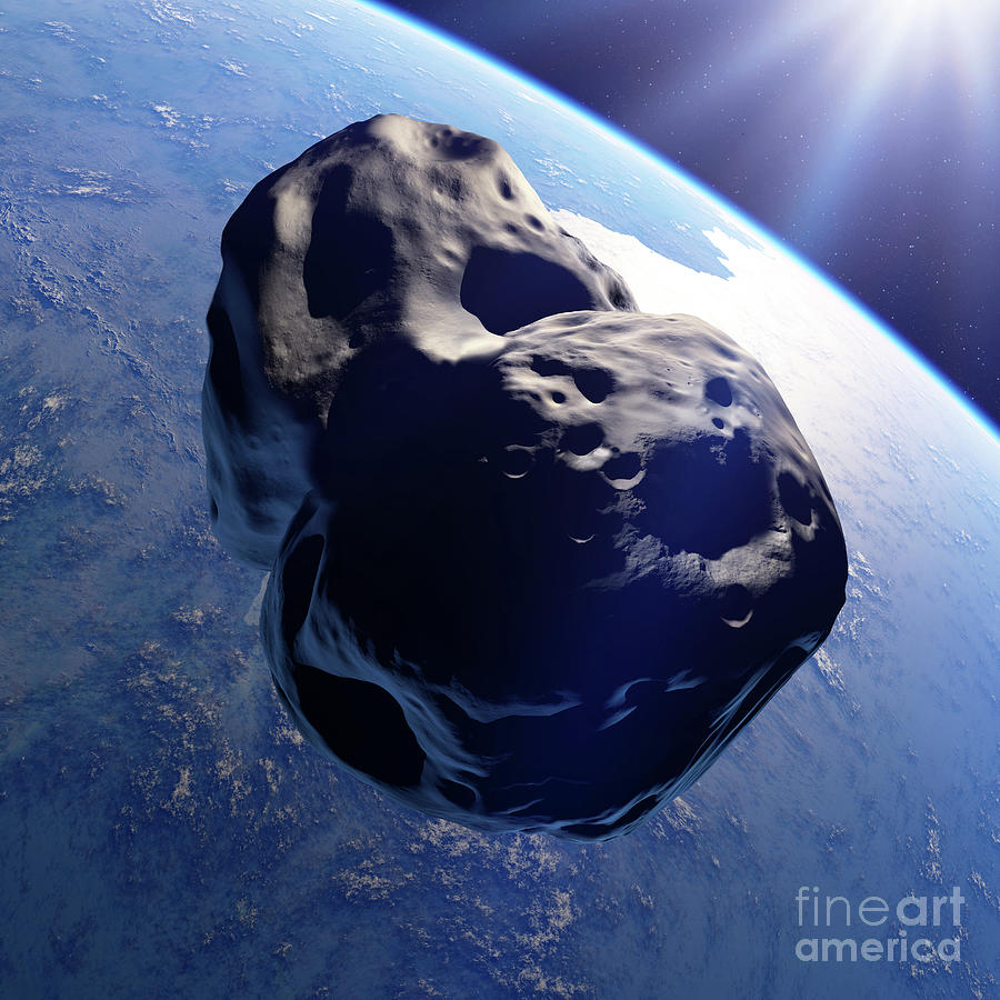 Asteroid Approaching Earth #43 Photograph by Detlev Van Ravenswaay/science Photo Library