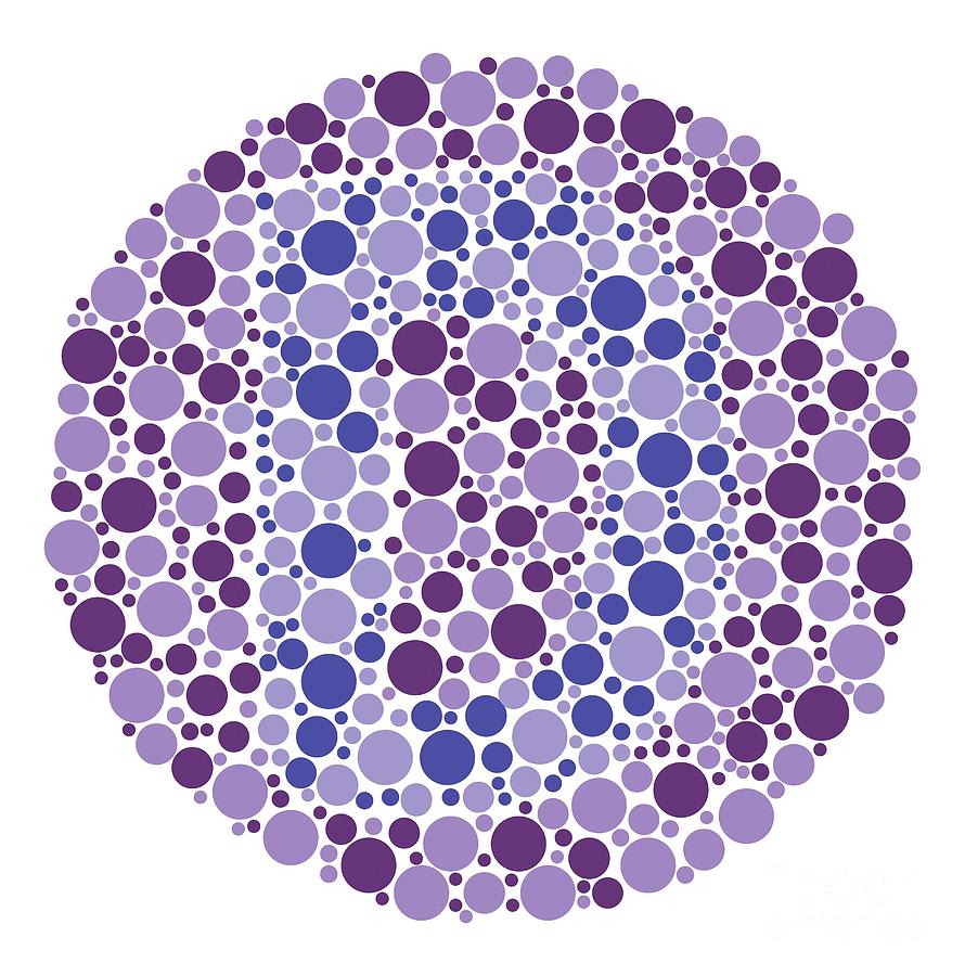 Colour Blindness Test Chart Photograph by Chongqing Tumi Technology Ltd ...