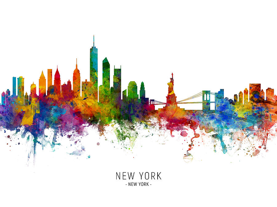 New York Photograph - New York Skyline by Michael Tompsett