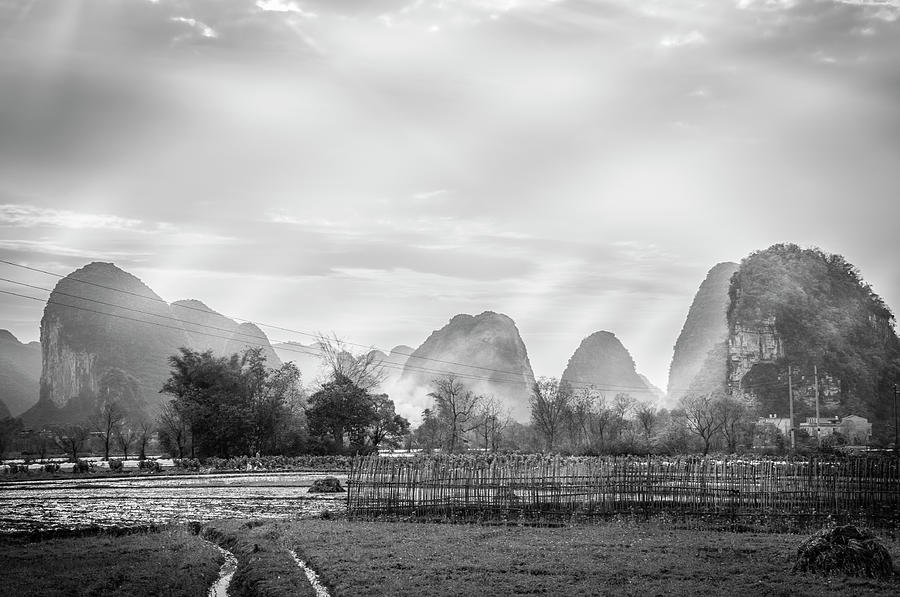 The mountains and countryside scenery in spring #44 Photograph by Carl Ning
