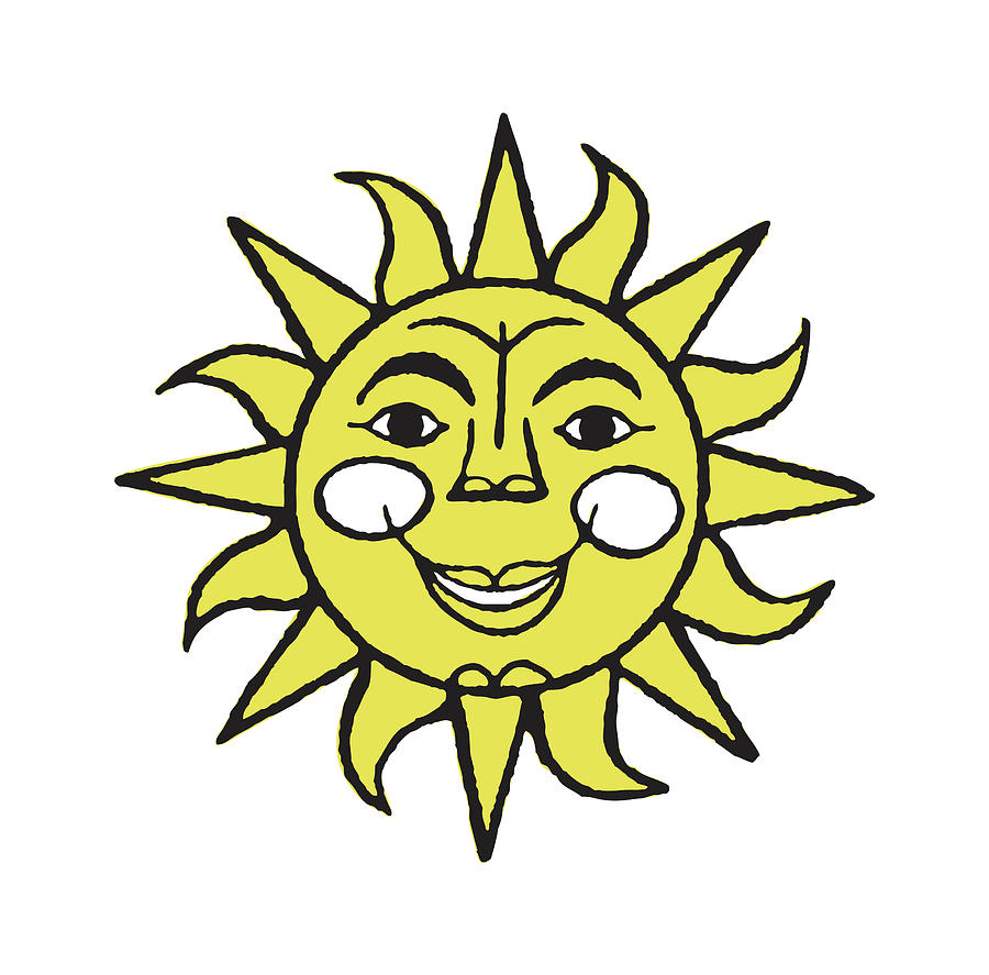 Summer Drawing - Smiling Sun #45 by CSA Images