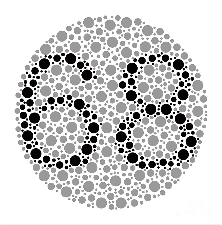 Colour Blindness Test Chart Photograph by Chongqing Tumi Technology Ltd