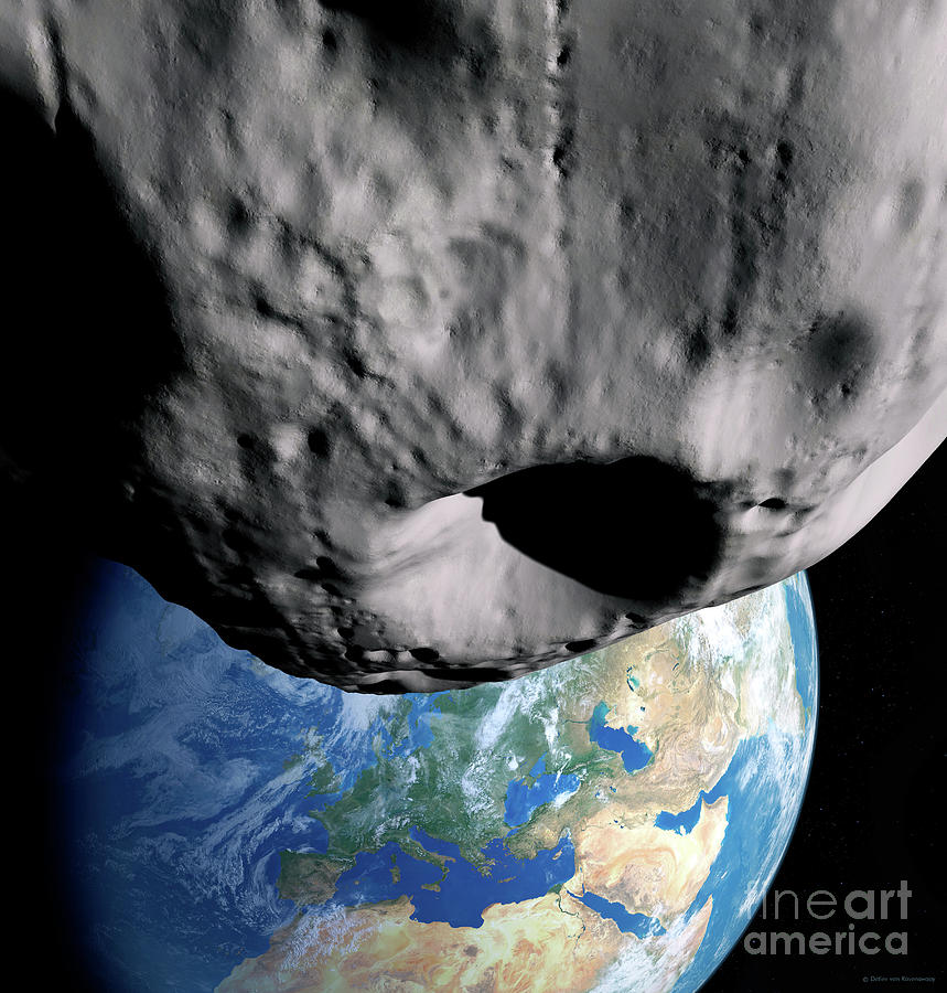Asteroid Approaching Earth #46 Photograph by Detlev Van Ravenswaay/science Photo Library