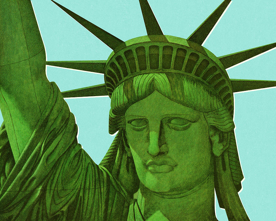 New York City Drawing - Statue of Liberty #46 by CSA Images
