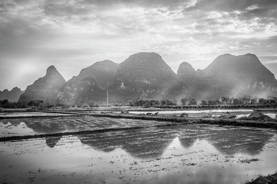 The mountains and countryside scenery in spring #46 Photograph by Carl Ning