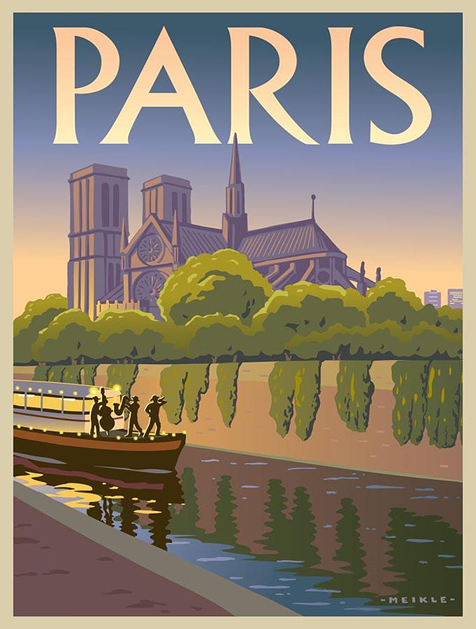 Vintage poster - Paris #46 Painting by Vintage Images - Fine Art