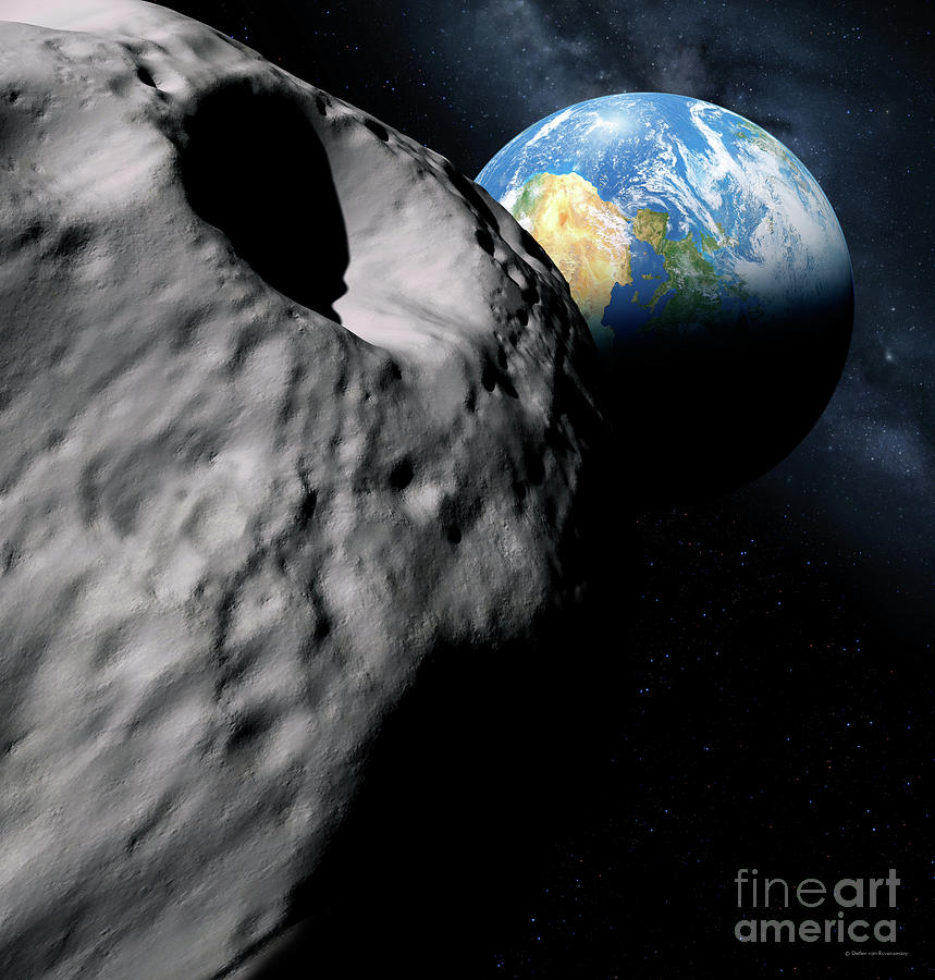 Asteroid Approaching Earth #49 Photograph by Detlev Van Ravenswaay/science Photo Library