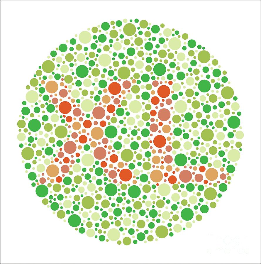 Colour Blindness Test Chart Photograph by Chongqing Tumi Technology Ltd ...