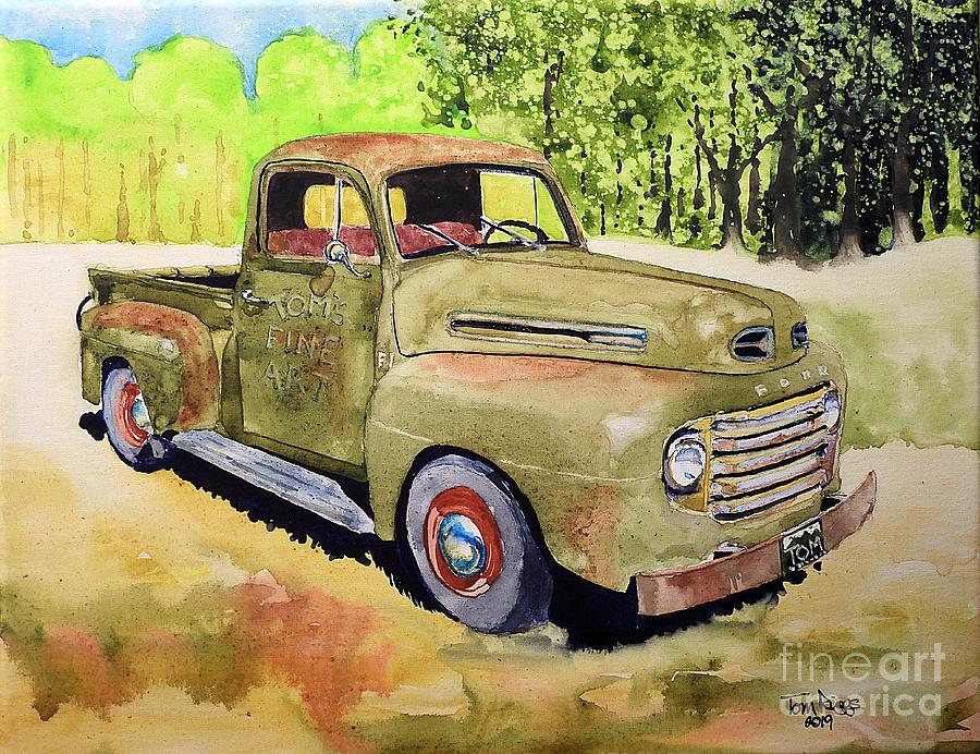 49 Ford/ Toms Fine Art Painting by Tom Riggs
