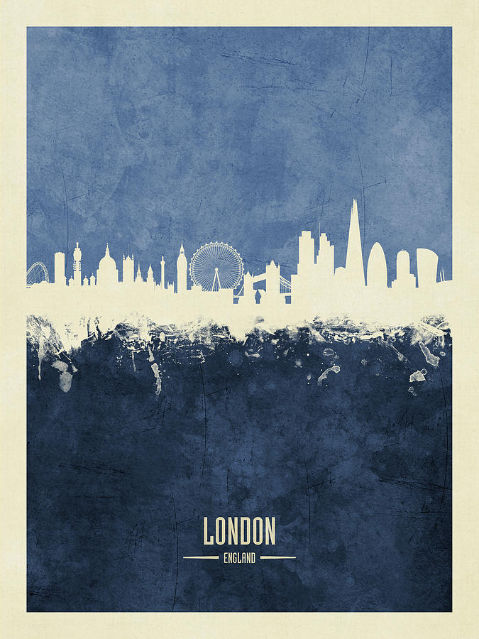 London England Skyline #49 Digital Art by Michael Tompsett