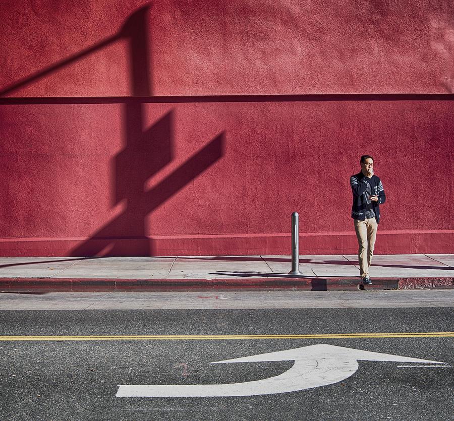 Red Photograph - 4th. Street by Roxana Labagnara