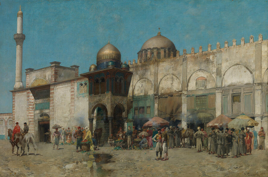 A Mosque #5 Painting by Alberto Pasini